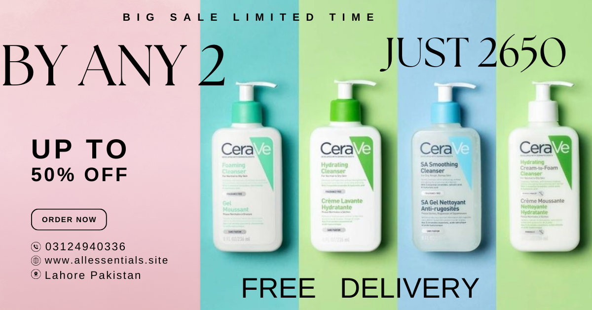 BUY ANY TWO CLEANSERS/MOISTURISERS IN JUST RS 2650😍. LIMITED STOCK ONLY. 100% ORIGINAL!.